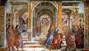 GHIRLANDAIO, Domenico Expulsion of Joachim from the Temple Sweden oil painting artist